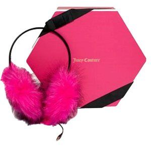 JUICY COUTOURE Pink Earmuff Headphones